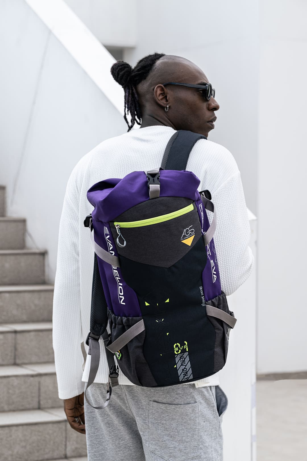 Evangelion Unit-01 Backpack Free Cardcase Bundle