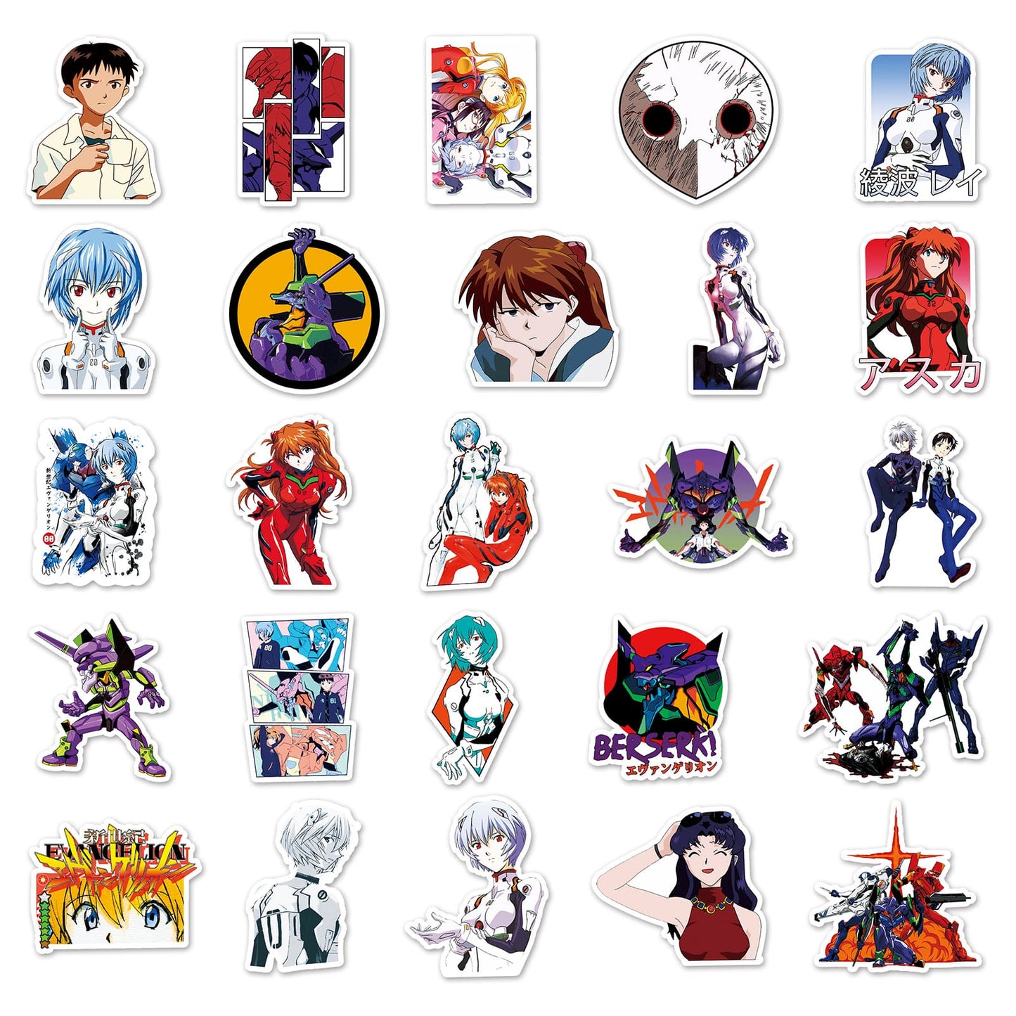 Stickers de Evangelion (50 piezas)