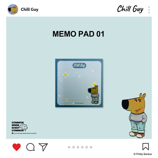 Chill Guy Memo Pad