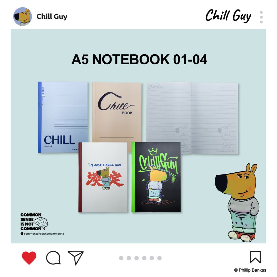 Chill Guy A5 Notebook