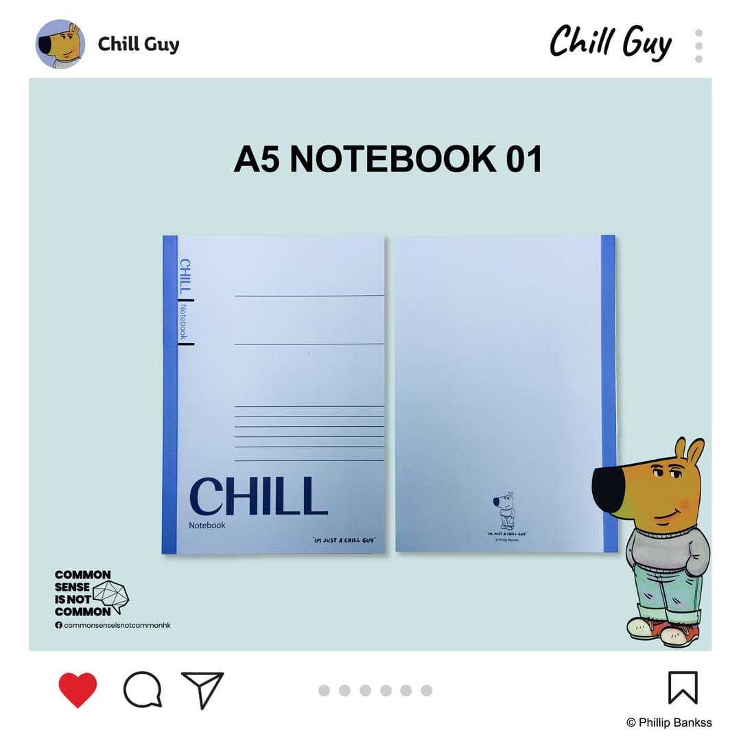 Chill Guy A5 Notebook