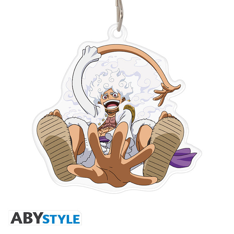 One Piece Luffy Gear Five Acrylic Keychain - Epic Anime Collectible Keyring