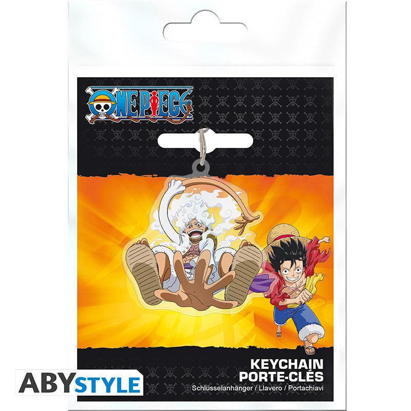One Piece Luffy Gear Five Acrylic Keychain - Epic Anime Collectible Keyring