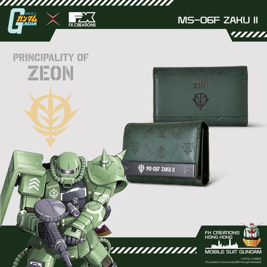 Cartera de Cuero Bi-Fold MS-06F ZAKU II
