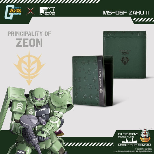 MS-06S CHAR'S ZAKU II Leather Bi-Fold Wallet