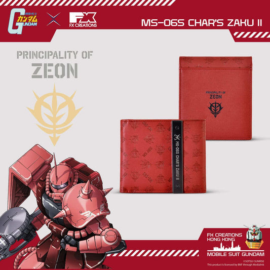 Cartera de Cuero Bi-Fold MS-06S CHAR'S ZAKU II