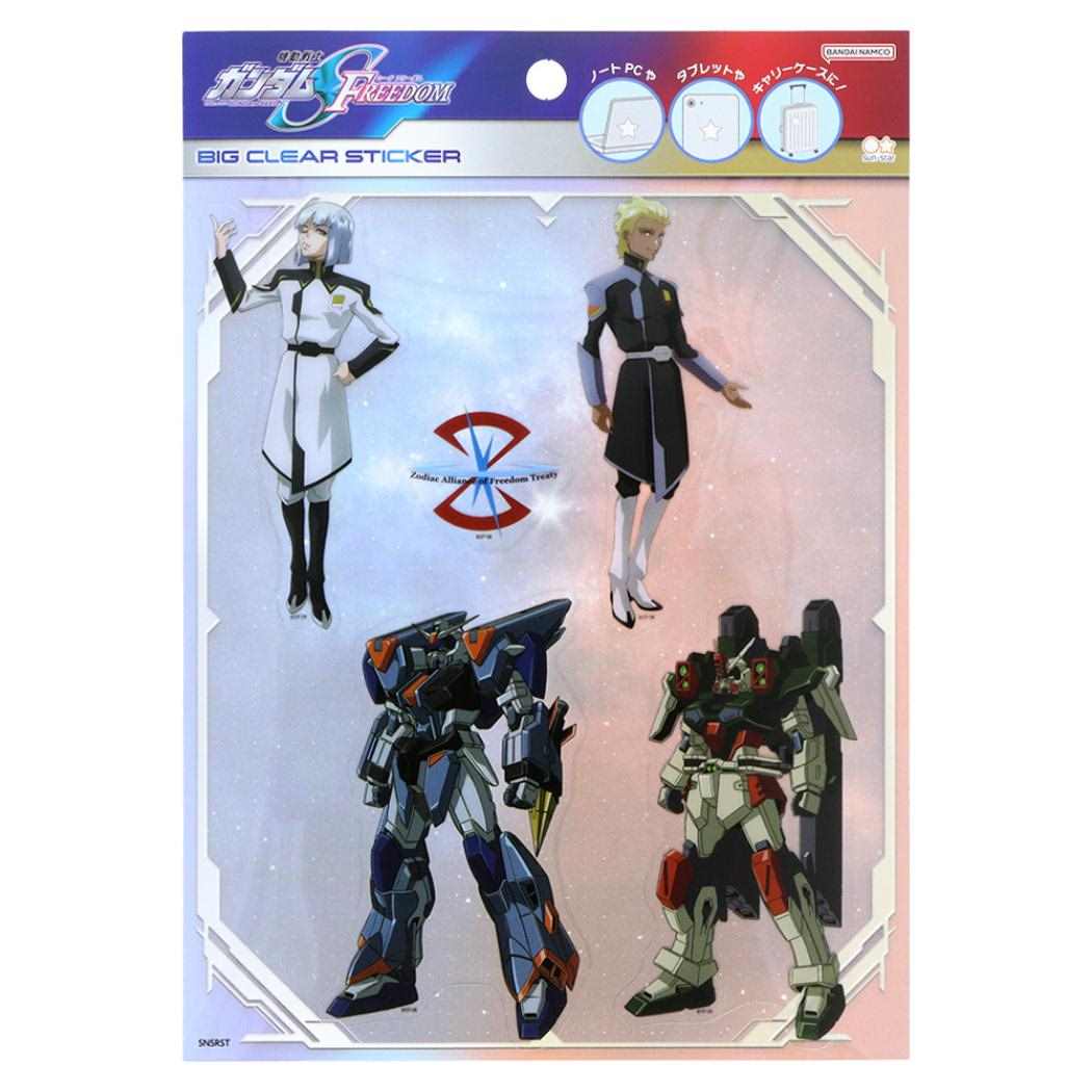 Gundam SEED FREEDOM Yzak Dearka Transparent Sticker - Anime Collectible Decal