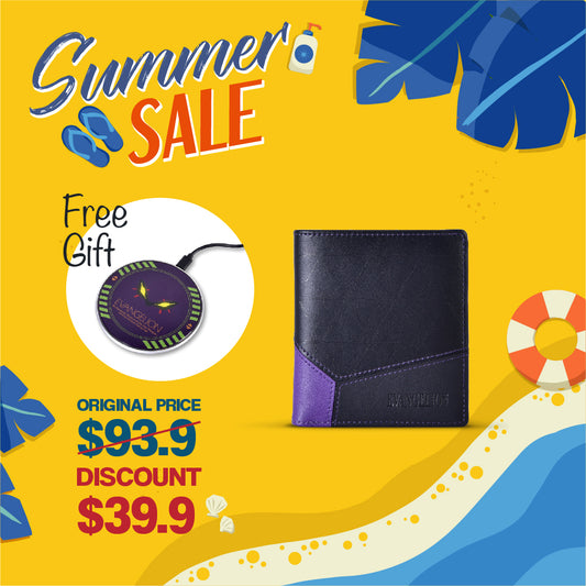 Evangelion Unit-01 Bi-Fold Wallet (Free Wireless Charger)