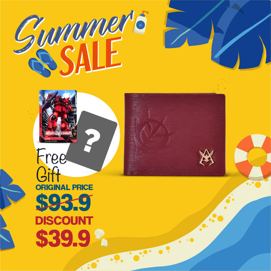 MS-14S GELGOOG – LEATHER SHORT WALLET (Free Magnetic Card)