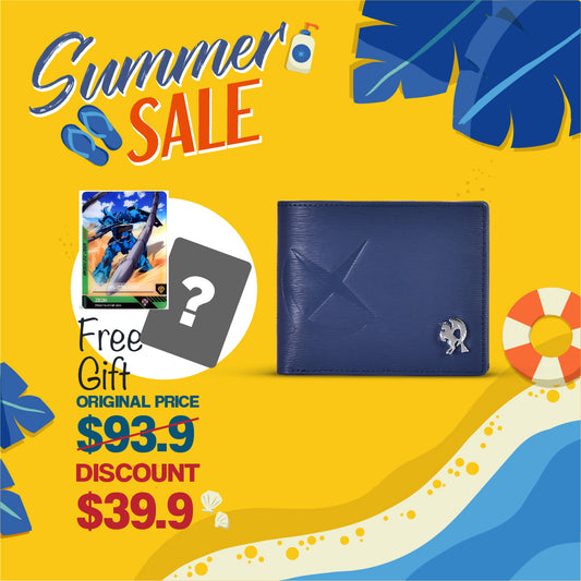 RX-78-2 GUNDAM – LEATHER SHORT WALLET (Free Magnetic Card)